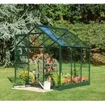 Halls Gew&auml;chshaus Popular - 3.8 m2 Gr&uuml;n mit 3 mm Blankglas
