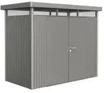 Biohort Ger&auml;tehaus HighLine mit Doppelt&uuml;r-275 x 155 cm (Gr. H 1)-quarzgrau-metallic