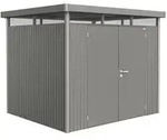 Biohort Ger&auml;tehaus HighLine mit Doppelt&uuml;r-275 x 235 cm (Gr. H 3)-quarzgrau-metallic