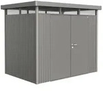 Biohort Ger&auml;tehaus HighLine mit Doppelt&uuml;r-275 x 195 cm (Gr. H 2)-quarzgrau-metallic