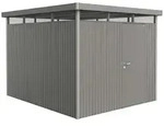 Biohort Ger&auml;tehaus HighLine mit Einzelt&uuml;r-275 x 315 cm (Gr. H 5)-quarzgrau-metallic
