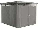 Biohort Ger&auml;tehaus HighLine mit Doppelt&uuml;r-275 x 315 cm (Gr. H 5)-quarzgrau-metallic