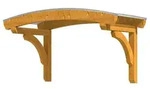 Skan Holz Design-Vordach Rostock-Typ 1-eiche hell