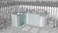 Vitavia Hochbeet ERWEITERUNG CURVE-Aluminium-Blank