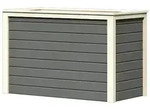 Karibu Hochbeet 1 - 460 l Fassungsverm&ouml;gen 19 mm Wandst&auml;rke-terragrau