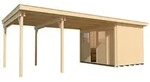 Weka Schiebet&uuml;rhaus 225 mit 445 cm Anbau - 21 mm-Schiebet&uuml;rhaus 225 mit 445 cm