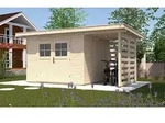 Weka Gartenhaus 179 A inkl. 150 cm Anbau - 28 mm-Gartenhaus 179 Gr. 2 mit Anbau 150