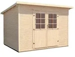 Weka Gartenhaus 219 wekaLine - 28 mm-Gartenhaus 219 Gr. 3 (295 x 300 cm) - 50 %