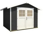 Weka Gartenhaus 122 - 28 mm-Gartenhaus 122 - 300 x 235 cm (Gr. 4)-anthrazit - 50 %