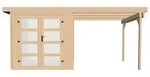 Weka Gartenhaus 321 mit 230 cm Anbau - 19 mm-Gartenhaus 321 mit Anbau 230 cm Gr. 4