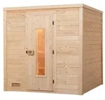 Weka Premium Massivholzsauna Bergen 1.8 - 45 mm Massivholzt&uuml;r u. Glaseinsatz 7,5 kW