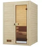 Weka Sauna Valida Gr. 1 mit Glast&uuml;r - Massivholzsauna 38 mm - Ohne Ofen