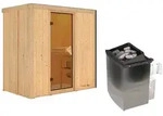 Karibu Sauna Variado - 68 mm-9 kW Ofen integr. Steuerung