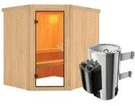 Karibu Sauna Lilja 3,6kW230VOfen Steuerung Ohne Dachkranz
