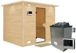Karibu Sauna Sonara-9 kW Ofen-Steuerger&auml;t-Inkl.Dachkranz