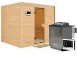Karibu Sauna Sonara-9 kW Bioofen-Steuerg.-Ohne Dachkranz