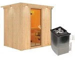 Karibu Sauna Bodin 9 kW Ofen int.Steuerung inkl.Dachkranz
