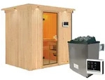 Karibu Sauna Bodin-9kW Ofen Steuerger&auml;t-Inkl.Dachkranz
