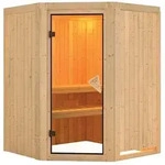 Karibu Sauna Larin ohne Ofen ohne Dachkranz