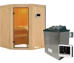 Karibu Sauna Larin 9kWOfen inkl.Steuerger&auml;t ohne Dachkranz