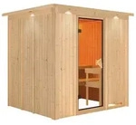 Karibu Sauna Sodin-ohne Ofen-Inkl. Dachkranz