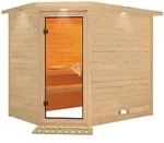 Karibu Sauna Tanami-Ohne Ofen-Inkl. Dachkranz