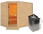 Karibu Sauna Tanami -9 kW Ofen-Steuerung-Ohne Dachkranz