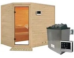 Karibu Sauna Tanami -9kW Ofen-Steuerger&auml;t-Ohne Dachkranz