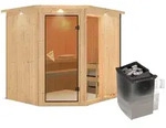 Karibu Sauna Fiona 2-9 kW Ofen-Steuerung-Inkl. Dachkranz