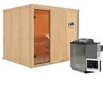 Karibu Sauna Gobin-9kW Bioofen-Steuerger&auml;t-OhneDachkranz
