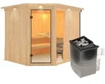 Karibu Sauna Fiona 3-9 kW Ofen-Steuerung-Inkl. Dachkranz