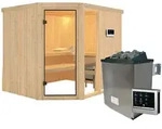 Karibu Sauna Fiona 3-9 kW Ofen-Steuerger&auml;t-Ohne Dachkranz