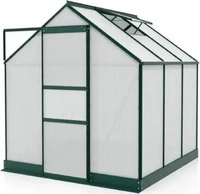 Vitavia Gew&auml;chshaus Apollo 3800 inkl. 1 Dachfenster - 3,8 m2-dunkelgr&uuml;n-4 mm