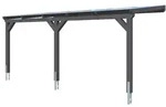 Skan Holz Wandanbau-Carport Vogtland 300 x 541 cm-schiefergrau Holzcarport