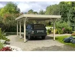 Skan Holz Spessart Einzelcarport Breite 355cm Gr.1 355x604cm unbehandelt Holzcarport