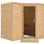 Karibu Sahib 1-Sauna 40mm-Fronteinstieg -Exklusivoptik-Ohne Ofen-ohne