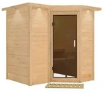 Karibu Sahib 1-Sauna 40mm-Fronteinstieg -Exklusivoptik-Ohne Ofen-inkl.