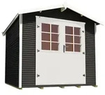 Weka Gartenhaus 218 wekaLine - 28 mm-301 x 205 cm (Gr. 2)-anthrazit - 50 % Rabatt auf