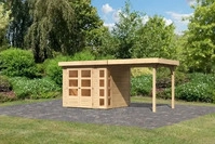 Karibu 82932, Karibu Gartenhaus Kerko 3 mit 240 cm Schleppdach - 19 mm-242 x 217
