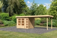 Karibu 82936, Karibu Gartenhaus Kerko 3 mit 280 cm Schleppdach - 19 mm-342 x 217