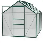 Vitavia Gew&auml;chshaus Venus 5000 inkl. 1 Dachfenster - 5,0 m2 -dunkelgr&uuml;n-4 mm