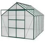 Vitavia Gew&auml;chshaus Uranus 9900 inkl. 4 Dachfenstern - 9,9 m2 -dunkelgr&uuml;n-4 mm