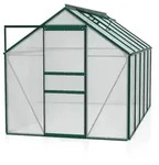 Vitavia Gew&auml;chshaus Venus 6200 inkl. 2 Dachfenstern - 6,2 m2 -dunkelgr&uuml;n-4 mm