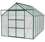 Vitavia Gew&auml;chshaus Uranus 11500 inkl. 4 Dachfenstern - 11,5 m2 -dunkelgr&uuml;n-4 mm