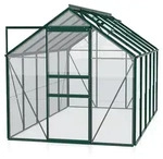 Vitavia Gew&auml;chshaus Venus 6200 inkl. 2 Dachfenstern - 6,2 m2 -dunkelgr&uuml;n-3 mm