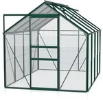Vitavia Gew&auml;chshaus Venus 5000 inkl. 1 Dachfenster - 5,0 m2 -dunkelgr&uuml;n-3 mm