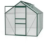 Vitavia Gew&auml;chshaus Calypso 5800 inkl. 2 Dachfenstern - 5,8 m2 -dunkelgr&uuml;n-4 mm