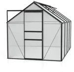 Vitavia Gew&auml;chshaus Calypso 5800 inkl. 2 Dachfenstern - 5,8 m2 -schwarz-6 mm