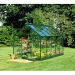 Halls Gew&auml;chshaus Popular - 6.2 m2 Gr&uuml;n mit 3 mm Blankglas
