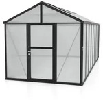 Vitavia Gew&auml;chshaus Zeus 15700 inkl. 3 Dachfenstern - 15,7 m2 -schwarz-16 mm